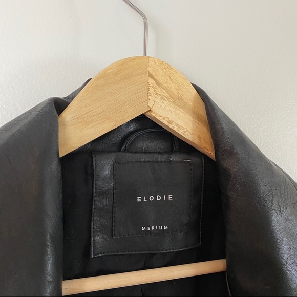 Elodie | Vegan Leather Classic Motorcycle Jacket M - Picture 4 of 5